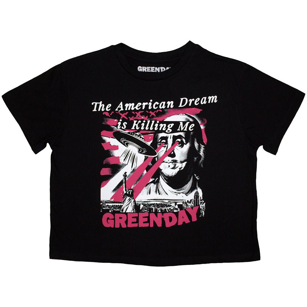 GREEN DAY グリーンデイ - American Dream / クロップトップ / Tシャツ / レディース - PGS
